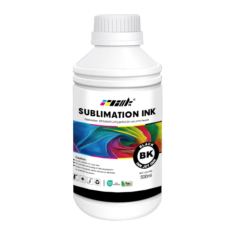 High-quality 500 ml Vivid color Sublimation ink Color Bottle Refill Inkjet for EPSON print head