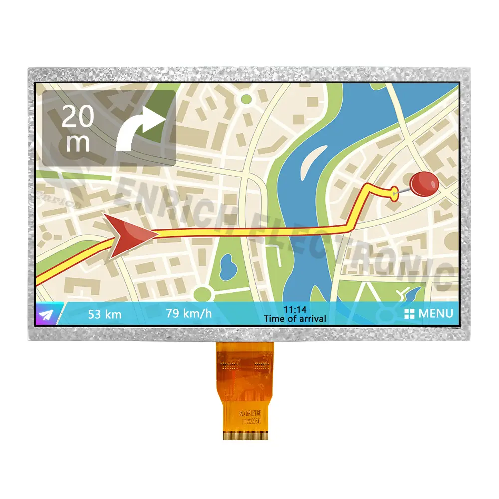 2023 10.1 inç TFT LCD yüksek çözünürlüklü 1024x600 yüksek kaliteli dokunmatik LCD TFT ekran