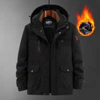 Veste d'hiver matelassée en polyester pour homme, grande taille, exclusive, respirante, imperméable, coupe-vent, avec fermeture éclair et col montant