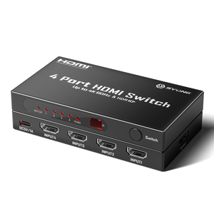 Conmutador HDMI SYONG 4 en 1, 4K60Hz Ultra <span class=keywords><strong>HDR</strong></span>, Control Remoto, 18Gbps HDMI2.0*5, para TV, Laptop, Computadora, Proyector, Plug and Play - Product Image 1