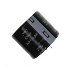 Condensateur original à traversée de circuit, en aluminium, 820 µF, 20 %, 200 V, SNAP TH, 820 µF, EET-UQ2D821KA - Product Image 1