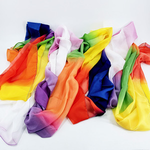 <b>Silk</b> <b>scarf</b> that blooms into a rainbow - <b>Long</b> rainbow <b>silk</b> <b>scarf</b> - Kingmagic stage magic prop - 45cm x 10m - Product Image 4