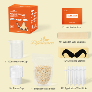 Lifestance Brazilian Rosin Hard Wax <b>Beads</b> <b>Sets</b> Depilatory Hair Removal Nose Wax Kit for Salon and Home Use - Product Image 2