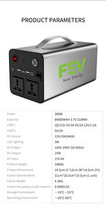 Fev cắm trực tiếp loại nhà dễ dàng mang theo trọng lượng nhẹ di động năng lượng mặt trời Máy phát điện trạm 200W-2500W Pin Lithium - Product Image 3