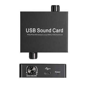 <span class=keywords><strong>USB</strong></span> Card âm thanh bên ngoài với điều khiển âm lượng đầu ra và bass Knob điều chỉnh âm thanh stereo Adapter với 3.5mm <span class=keywords><strong>Microphone</strong></span> cho PS4 - Product Image 4