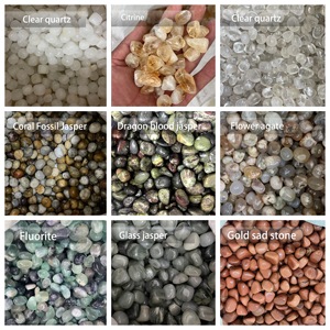 Piedras de Cristal de Amatista Pulida, Piedras de Ópalo de Fluorita Talladas Mixtas, Cristales de <span class=keywords><strong>Piedra</strong></span> del Amor para Sanación Reiki de los 7 Chakras - Product Image 6