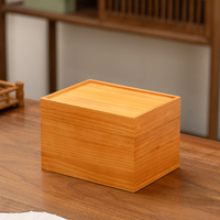 Boîtes cadeaux rectangulaires portables en bois naturel personnalisables – Emballage en pin de qualité supérieure pour présentoir de service à thé de luxe et bijoux