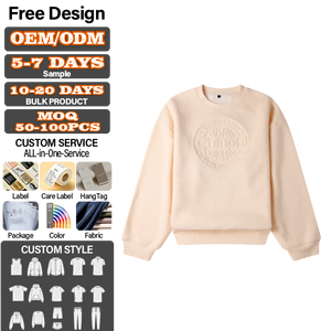 Sudadera Casual con Cuello Redondo, Moda Otoñal, Manga Larga, 100% Algodón, Personalizable con Logotipo, Sudaderas con Capucha para Bebés - Product Image 1