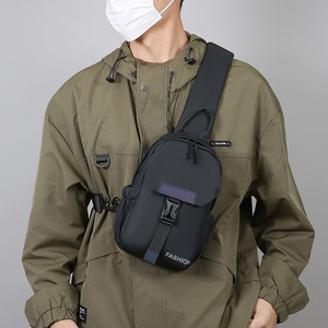 Men's Chest Bag Crossbody Bag Breathable Wear Resistant Fashionable Everyday Outfits Solid Color Winter 2025 - Product Image 2