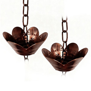 Chaîne de pluie décorative en aluminium <span class=keywords><strong>pour</strong></span> jardin, remplacement de <span class=keywords><strong>gouttière</strong></span> extérieure, récupérateur d'eau de pluie <span class=keywords><strong>pour</strong></span> villa et cour - Product Image 1