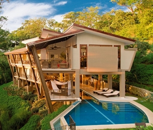 Casa de vacaciones moderna <span class=keywords><strong>tropical</strong></span> en <span class=keywords><strong>Costa</strong></span> Rica Hotel de Casa de montaña de lujo de acero ligero prefabricado - Product Image 2