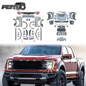 Kit carrosserie FEITUO pour Ford Raptor F150 15-20 ans, kit de rénovation 21+, <span class=keywords><strong>pare</strong></span>-chocs avant, calandre avant, capot - Product Image 1