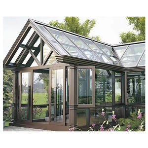 แว่นกันแดดกรอบกระจกอลูมิเนียมอัลลอยด์ดีไซน์ทันสมัยกันลมกันน้ำให้ความอบอุ่นสำหรับซุ้มศาลาหรือศาลา - Product Image 3