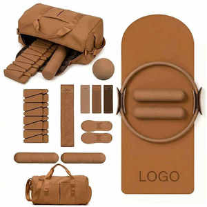 Custom Logo <strong>Pilates</strong> Power Kit Silicone Dumbbells, Beam, Ankle Weights, Ring In Chocolate Brown For Women Fitness - Product Image 1