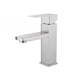 Modern Classic Four-way Stainless Steel Faucet Wide-Mouth Waterfall Design for Bathroom Washbasin Hot Cold Water Supply - Product Image 5