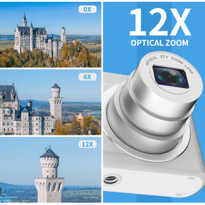 Appareil photo numérique au design ultra-plat DC126C, zoom optique 6x, autonomie de la batterie longue durée, imagerie professionnelle 8MP, vidéo 4K, reconnaissance faciale - Product Image 4