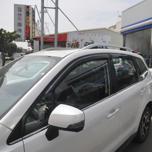 HIC Subaru Forester (SJ) 2013-2018 PMMA <b>Window</b> <b>Deflectors</b> & Rain Visor with 3M Tape Installation - Product Image 1