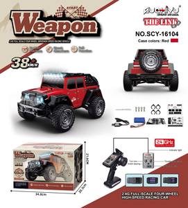 SCY-16104 2.4ghz rc צעצועים מכוניות בקנה מידה 4wd 38 + קילומטר/שעה מירוץ מחוץ לכביש רכב רוק חשמלי סורק שליטה מרחוק צעצועים מתנות - Product Image 4