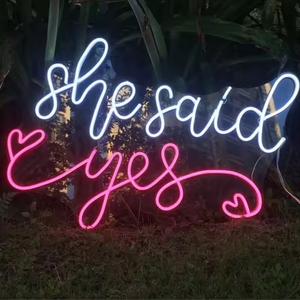 Enseigne néon LED personnalisée avec design gratuit, enseigne néon Joyeux Anniversaire personnalisée pour mariage, boutique, décoration de la maison - Product Image 1