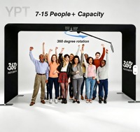 YPT YPT--3604 360 Photomaton suspendu en alliage d'aluminium avec impression instantanée, télécommande, compatible SLR, iPad et smartphones