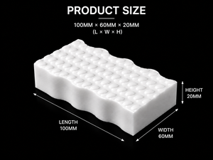 <span class=keywords><strong>Éponge</strong></span> nano gaufrée en forme de vague personnalisée <span class=keywords><strong>pour</strong></span> effaceur, nettoyage intensif, écologique, haute absorption - Product Image 2