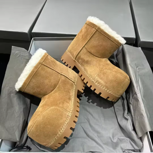 Bottes de neige à grosse tête tendance UG-GgsWinter, chaussures d'extérieur de haute qualité, unisexe, semelle épaisse, chaleur accrue, coton confortable - Product Image 4