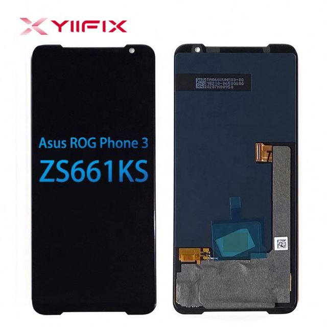 High Quality 6.59'' LCD Touch Screen Digitizer Assembly for Asus ROG Phone 3 ZS661KS with 6 Months Warranty Tested 100% Working