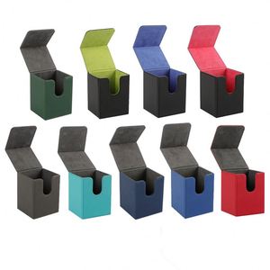 Boîte à cartes à chargement par le haut FX minimaliste à motif damier avec aimant puissant pour jeux de cartes à collectionner, en cuir PU professionnel - Product Image 4