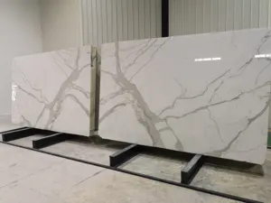 Hot Sale White Calacatta Gold Marble Tile Price Stone Calacatta Gold Marble Slab Italy Vagli Calacatta Gold Marble