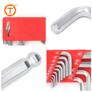 13pcs Metric hình chữ <span class=keywords><strong>L</strong></span> chrome-vanadi thép trung bình dài bóng đầu màu đen hình <span class=keywords><strong>l</strong></span>ục giác ổ cắm cờ <span class=keywords><strong>l</strong></span>ê Bộ - Product Image 4