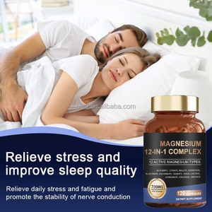 Capsules <span class=keywords><strong>de</strong></span> Magnésium Complexe 700mg Formule 12-en-1 120 Comprimés Soutien Quotidien au Bien-être Nutrition Adulte Marque Blanche Vente en Gros - Product Image 3