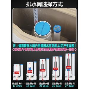 Ensemble de toilettes complet de style ancien, bouton de chasse d'eau universel, vanne de vidange, vanne d'arrivée d'eau, boutons poussoirs - Réservoir de toilettes universel - Product Image 3