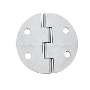 Bisagra Redonda de Acero Inoxidable 65x63mm, Acabado Espejo, Ovalada, Semicircular, Plegable, Montaje Superficial, Duradera, Antioxidante - Product Image 4