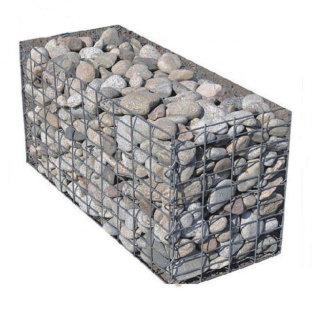 Factory Priced Gabion Basket Retaining Wall Stone Filled Hot Dipped Galvanized Welded Square Hole Shape Gabion Cut Iron Wire