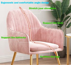 Cute Pink Sofa Chair Comfortable Living Room Single Sofa Lounge Chair <b>ArmChair</b> Nordic Luxury Home Living Room Furniture - Product Image 4