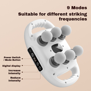 Masajeador Inalámbrico Portátil de Mano para Cuello, Cabeza, Espalda y Cuerpo, Máquina Vibradora con Masaje de Tejido Profundo por Infrarrojos - Product Image 5