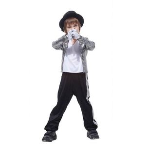 Costume de cosplay Michael Jackson pour enfants, garçons, anniversaire, carnaval, super star, chanteur, danseur, costume de fête à thème, 4ourcostumes - Product Image 5
