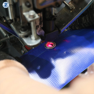 Bâche en tissu PVC enduit imperméable bleu 500 g/m² 1000D Ripstop 8x10 20x20 30x30 pour usage extérieur - Product Image 5