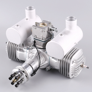 Motor de Gasolina RC DLE170 de 170 CC, Bicilíndrico, Dos Tiempos, Escape Lateral, Refrigeración por Aire Natural, Arranque Manual para Aviones RC de Ala Fija - Product Image 5