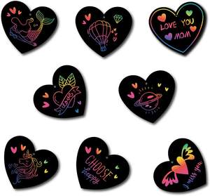 Ensemble de livres d'art en papier à gratter, design personnalisé A4, peinture magique arc-en-ciel, artisanat - Product Image 4