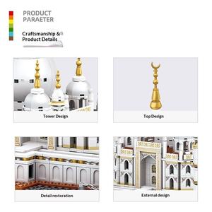Indian Taj Mahal ABS <b>Plastic</b> Educational Building <b>Blocks</b> Small-Piece Compatible with Children's Assembly Decorative Toys - Product Image 3