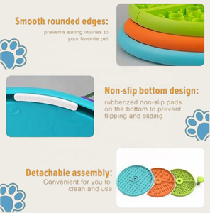 Gamelle Rotative à 3 Niveaux pour Chien, Jouet Interactif Anti-Vomissement et Anti-Anxiété, Convient à Toutes les Races - Product Image 3