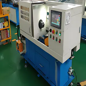 Máquina automática de formação de extremidades de tubos de metal CNC e máquina de fechamento de tubos de cobre