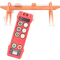 Control Remoto Inalámbrico Industrial de 6 Botones, Impermeable para Exteriores, de Una Sola Velocidad, Puede Usarse en Grúas y Polipastos Eléctricos
