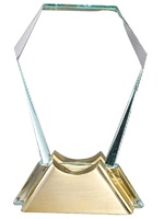 Hypercrafts oem Vente en gros Nouveau design Trophée de cristal de sublimation en verre personnalisé