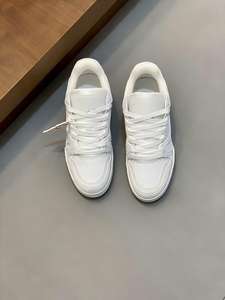 Customizable Logo Men's White &amp; Blue <strong>Basketball</strong> Style Low Top <strong>Shoes</strong> | Trendy Daily Walking Sneakers - Product Image 4