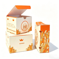 Boîte d'emballage personnalisée pour frites à emporter, emballage pour camion de restauration rapide, conteneur alimentaire, boîtes pour nuggets de poulet frit