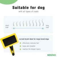 Sélection attentive Brosse de toilettage carrée de luxe pour animaux de compagnie Brosse démêlante à poils souples Brosse de toilettage pour soins quotidiens pour animaux de compagnie