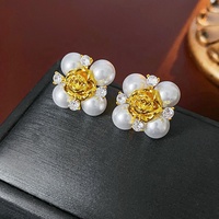 Boucles d'oreilles perle double boucle Boucles d'oreilles perle ovale aiguille argent Boucles d'oreilles perle coeur