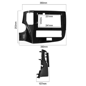 Podofo 10.1 ''android xe Stereo 4 + 64 gam không dây Carplay Android tự động cho Mitsubishi Outlander 2020 IPS DSP GPS RDS Wifi OEM - Product Image 5